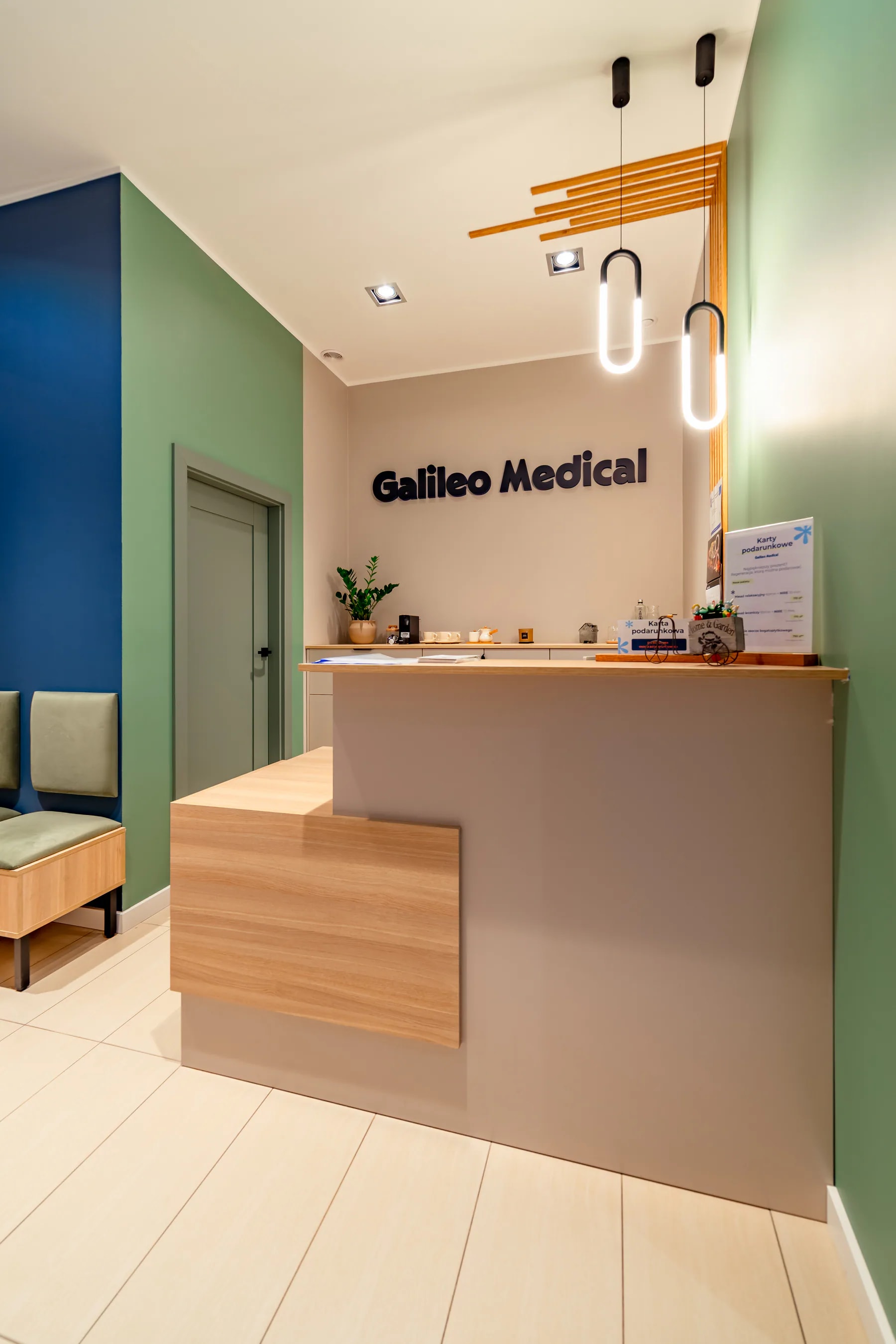 Recepcja placówki Galileo Medical