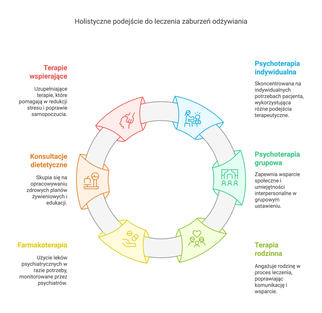 Leczenie zaburzeń odżywiania w Warszawie - elementy procesu
