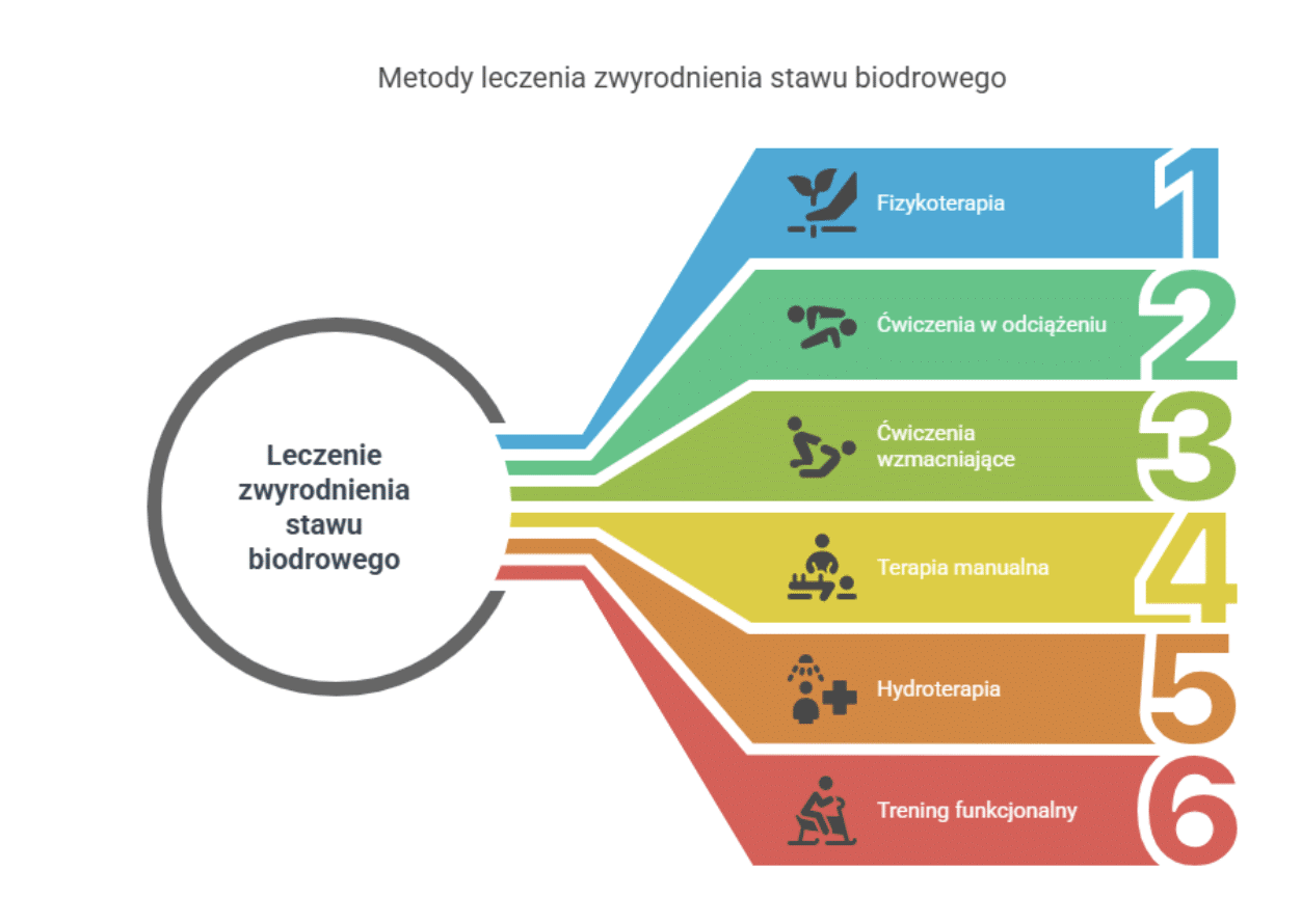 Jakie zabiegi na zwyrodnienie stawu biodrowego są wskazane?