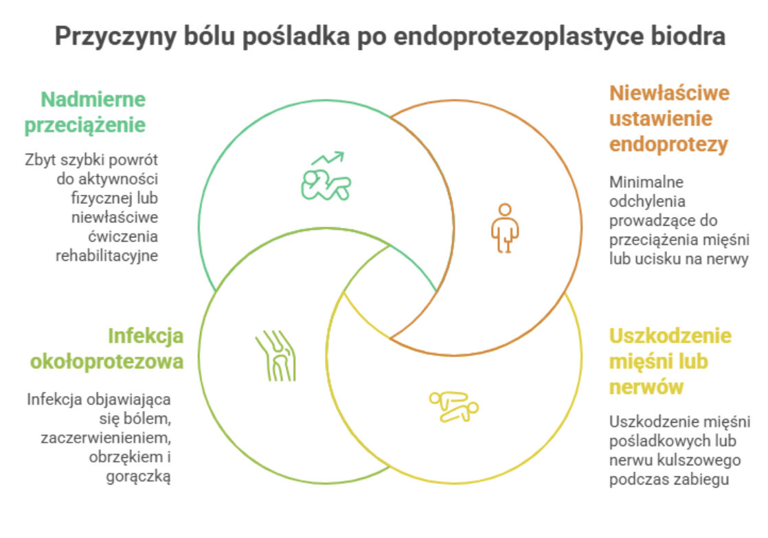 Ból pośladka po endoprotezie biodra – najczęstsze przyczyny