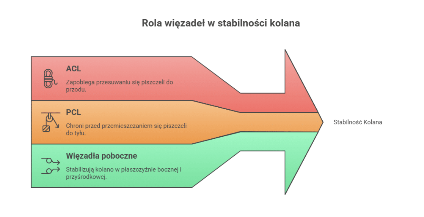 Czym są więzadła w kolanie i jakie pełnią funkcje?