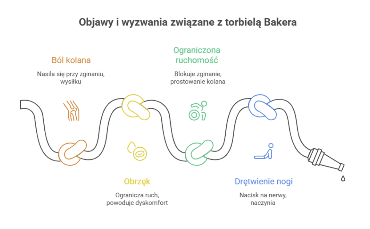 Cysta Bakera – objawy