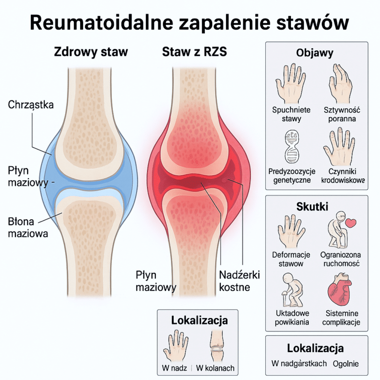 Reumatoidalne zapalenie stawów (RZS) – objawy, przyczyny, leczenie i profilaktyka