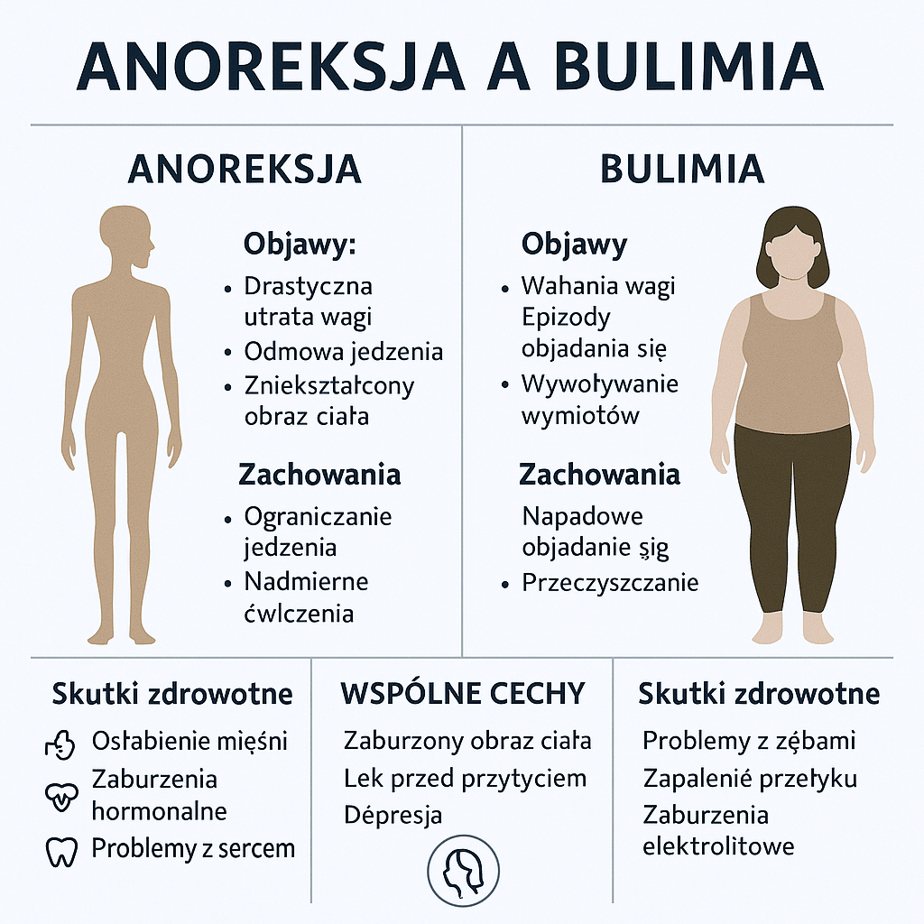 Anoreksja a Bulimia: Różnice, Podobieństwa i Ukryte Związki Między Dwiema Chorobami