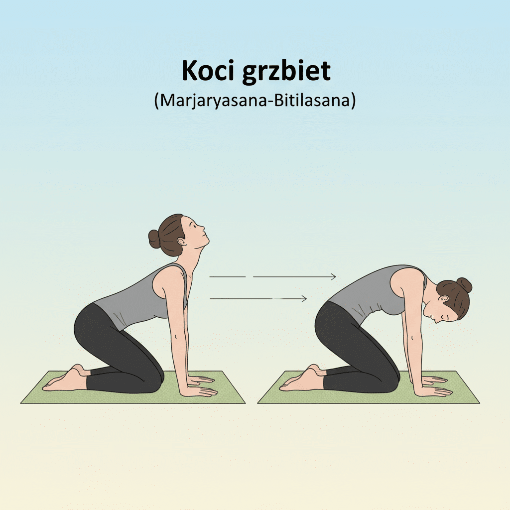 Koci grzbiet (Marjaryasana-Bitilasana)