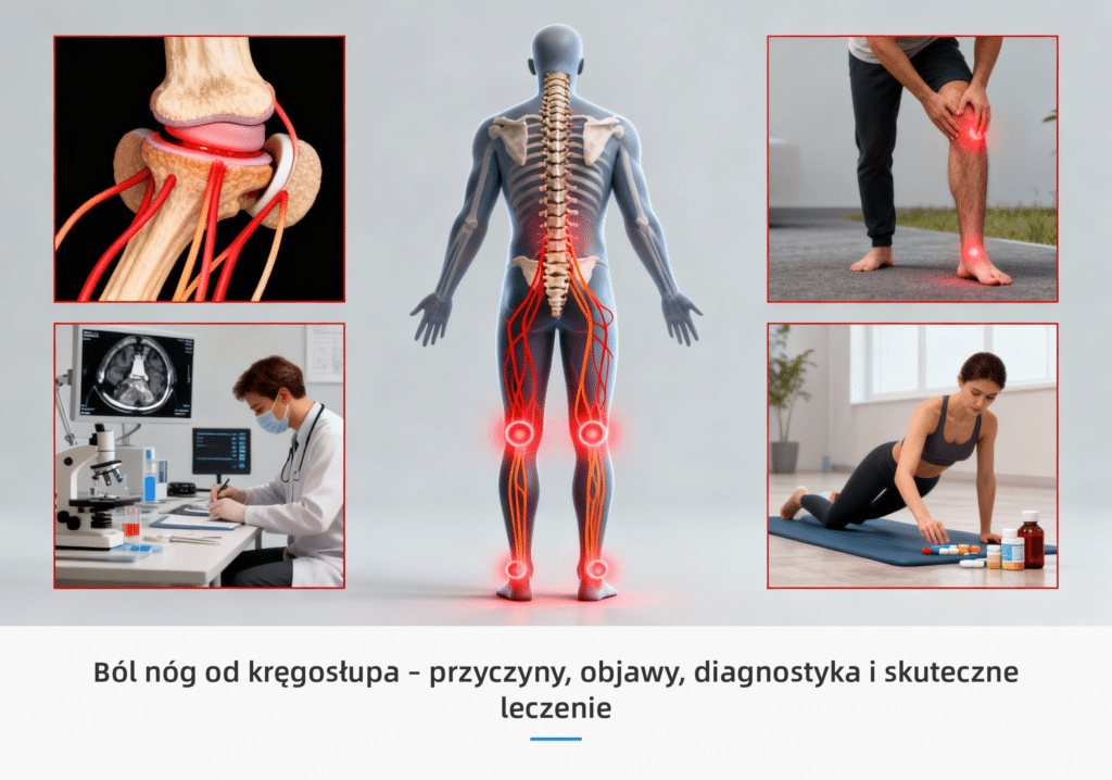 Ból nóg od kręgosłupa – przyczyny, objawy, diagnostyka i skuteczne leczenie