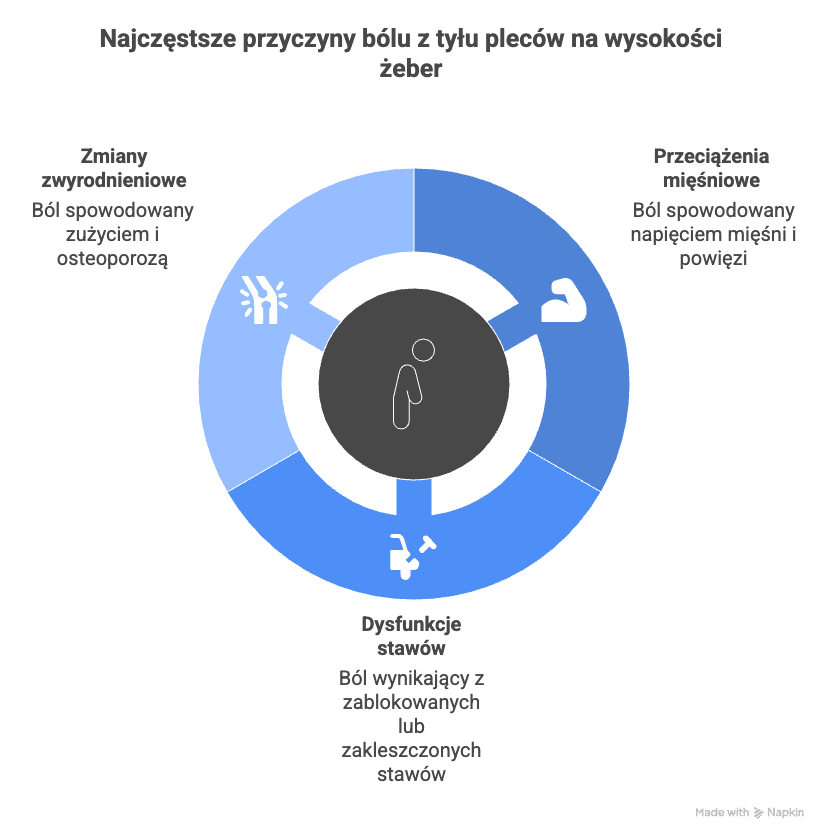 Najczęstsze przyczyny bólu z tyłu pleców na wysokości żeber