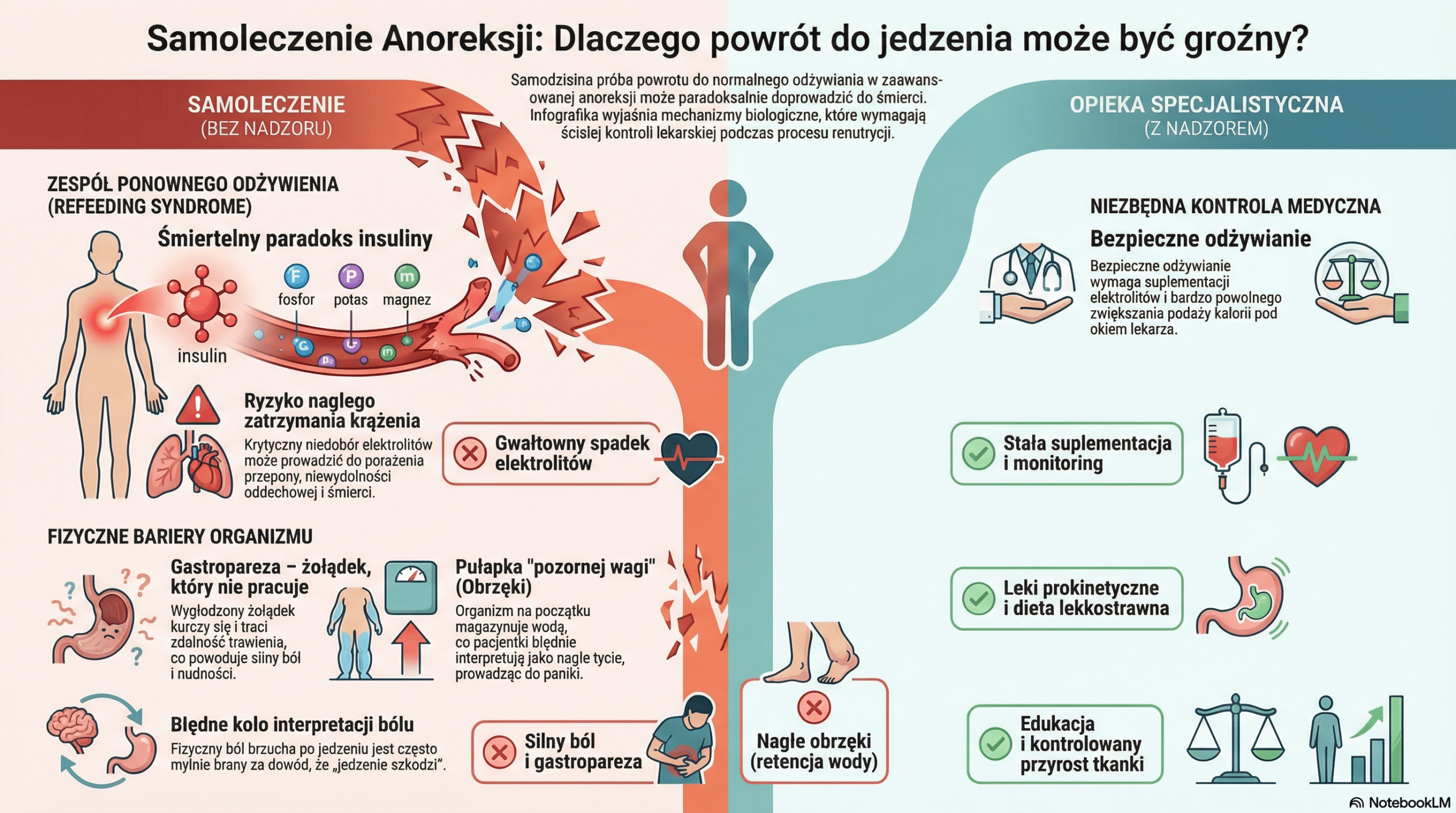 Biologiczne niebezpieczeństwa samoleczenia anoreksji