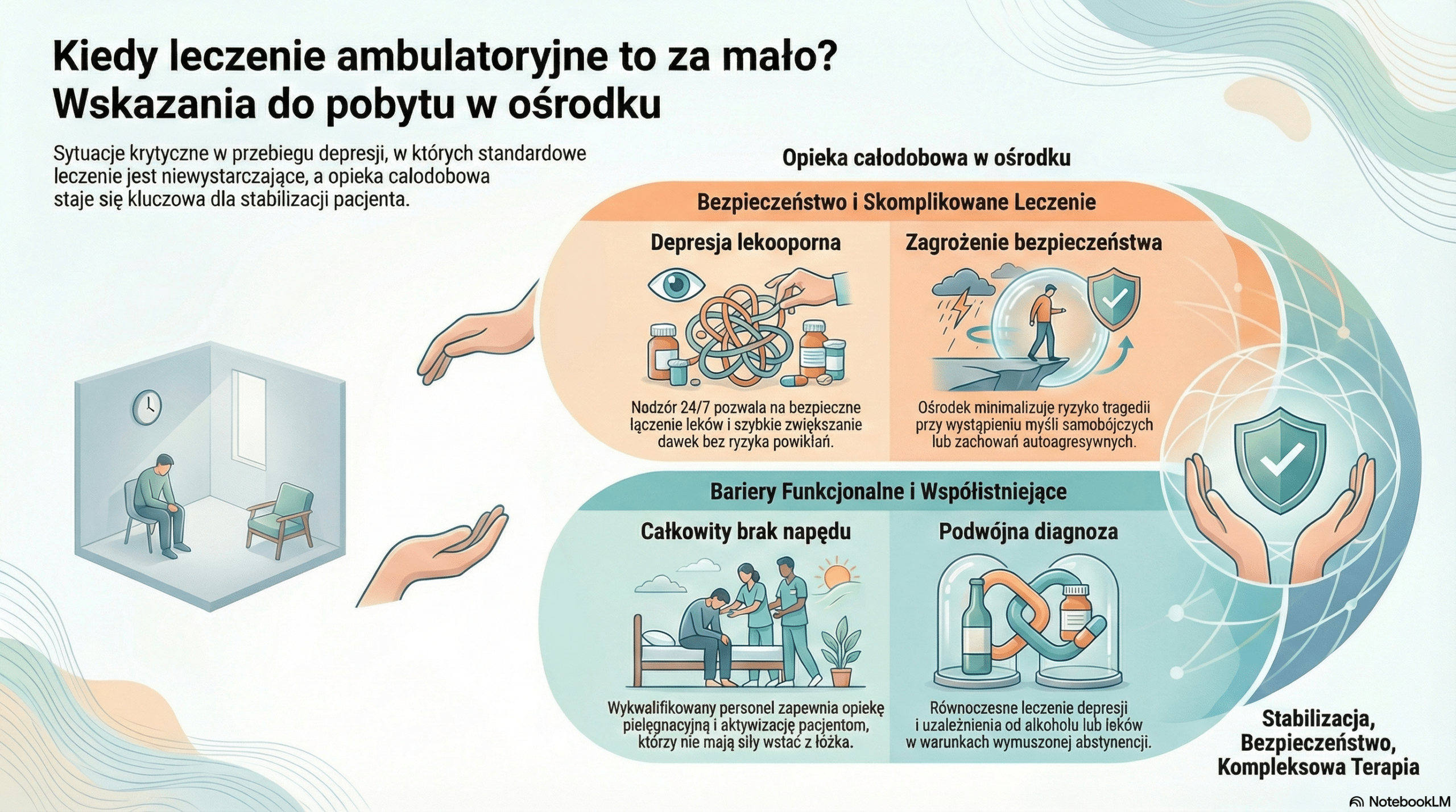 Kiedy leczenie ambulatoryjne to za mało? Wskazania do pobytu