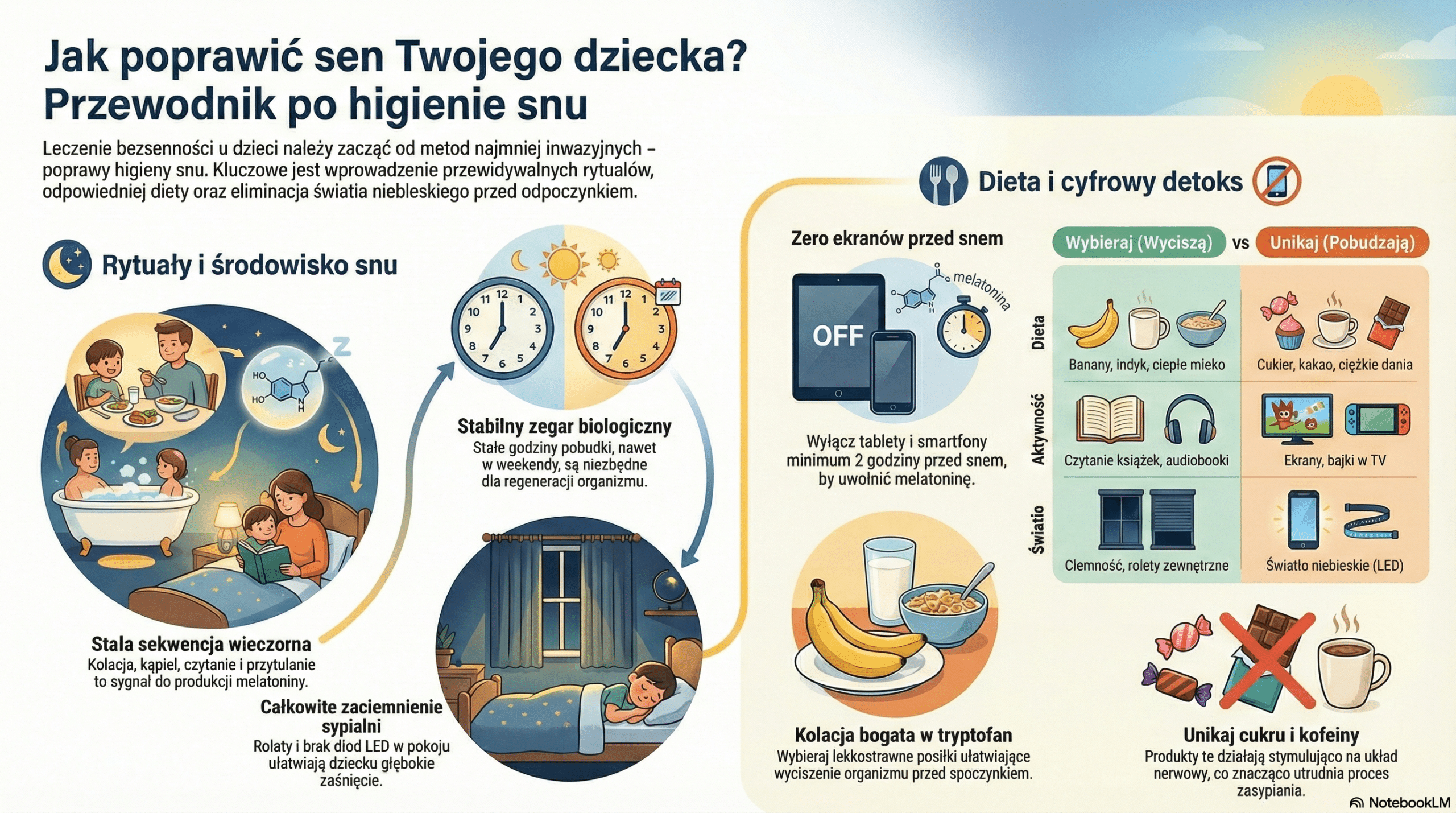 Jak leczyć bezsenność u dzieci? Metody domowe i higiena snu