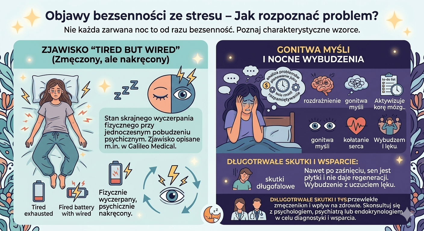 Objawy bezsenności ze stresu – Jak rozpoznać problem?