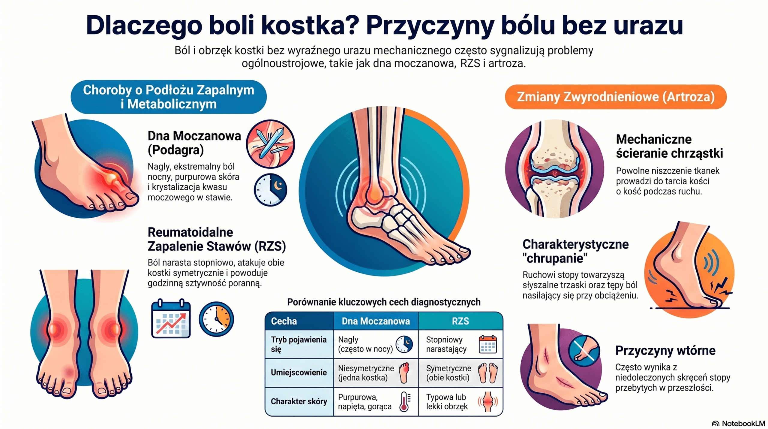 Ból kostki bez urazu przyczyny – Reumatologia i metabolizm