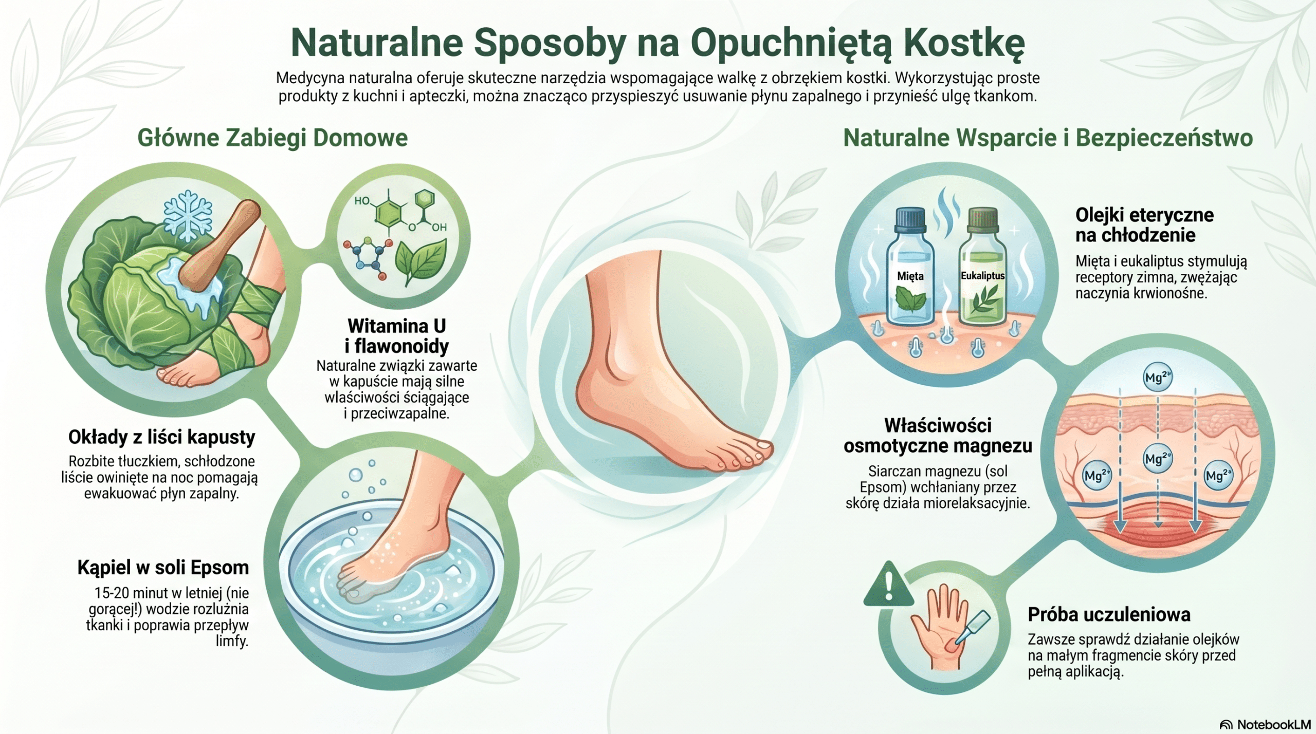 Naturalne i domowe sposoby na zmniejszenie obrzęku kostki