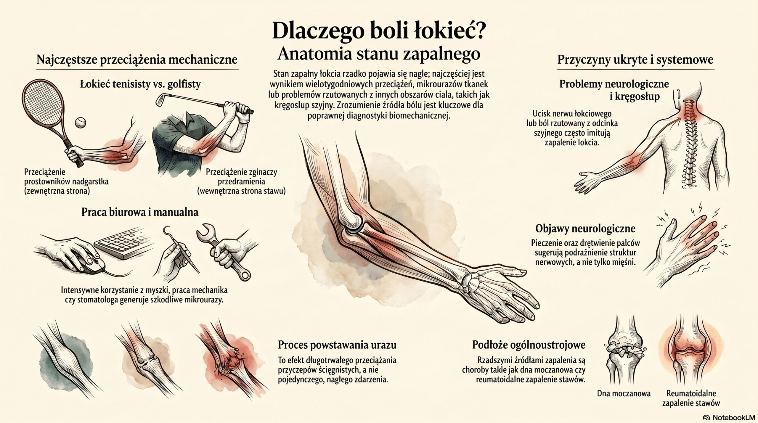 Co powoduje stan zapalny łokcia?